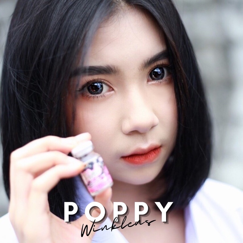 poppy-gray-morning-gift-บิ๊กอาย-สีเทา-เทา-ตัดขอบดำ-ตาโต-โทนแบ๊ว-wink-lens-คอนแทคเลนส์-bigeyes-contact-lens-ค่าสายตา