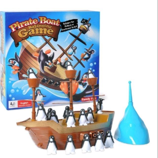 ภาพหน้าปกสินค้าเกมส์แพนกวินตกเรือโจรสลัด - Pirate boat balancinggame เรือเพนกวิ้น จากร้าน thanawitphatthanasak บน Shopee