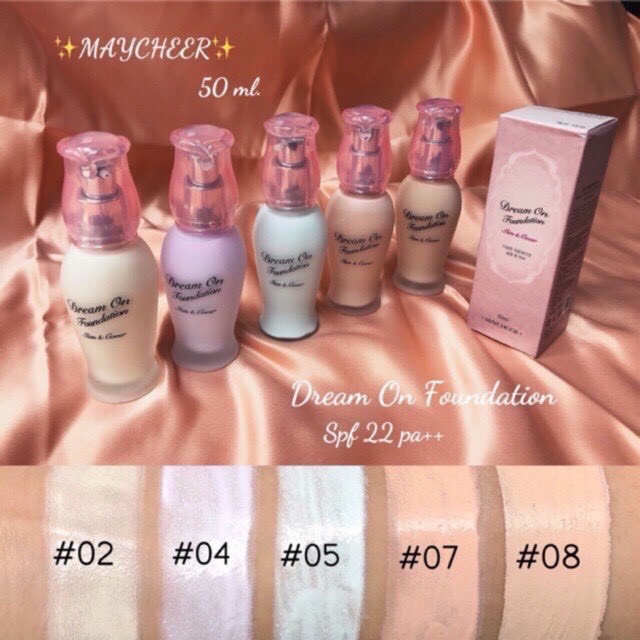 maycheer-dream-on-foundation-slim-amp-cover-รองพื้น-เมย์เชียร์-ดรีม-ออน-ฟาวเดชั่น-สลิมแอนด์คัพเวอร์