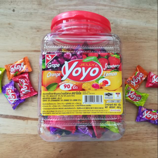 YoYo Jelly โยโย่เยลลี่ กระป๋อง 90 เม็ด Shopee Thailand
