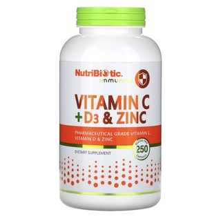 ภาพขนาดย่อของภาพหน้าปกสินค้าส่งฟรี NutriBiotic Vitamin C + D3 & Zinc จากร้าน everythingforher บน Shopee ภาพที่ 2