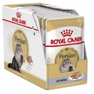 Royal Canin Persian Loaf อาหารเปียกแมว โลฟเนื้อละเอียด บำรุงขนให้ดูเงางาม สำหรับแมวโตพันธุ์เปอร์เซีย (85 กรัม/ซอง) x 12