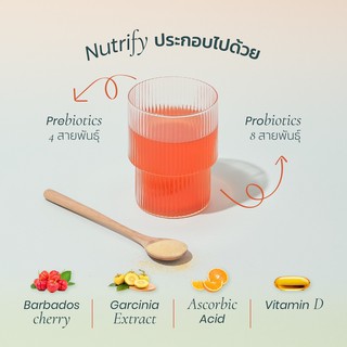 ภาพขนาดย่อของภาพหน้าปกสินค้าNutrify Probiotics กล่องเล็ก (10 ซอง) จากร้าน nutrify_thailand บน Shopee