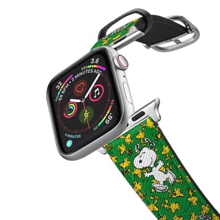 (พร้อมส่ง)Casetify Peanuts Snoopy &amp; Woodstock Happy Dance Watch Band (สายนาฬิกา)