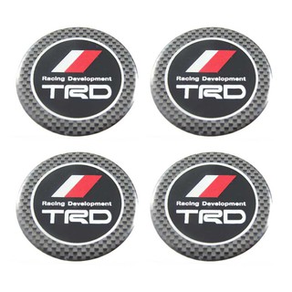 55 mm. สติกเกอร์ TRD Racing สติกเกอร์ติดดุมล้อ สติกเกอร์เรซิ่น กว้าง 55 มิล.(5.5เซนติเมตร)