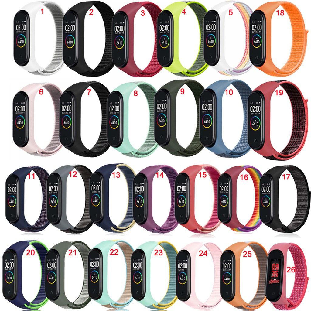 ภาพสินค้าXiaomi Mi band 7 6 5 4 3 เคสซิลิโคน และสายรัดข้อมือไนลอน สไตล์โมเดิร์น สําหรับ Miband 3 4 5 6 7 จากร้าน yulong.th บน Shopee ภาพที่ 1