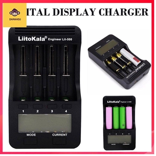 Liitokala Lii - 500 18650 26650 21700 4 - Slot ที่ชาร์จแบตเตอรี่หน้าจอ Lcd