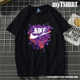 NIKE NBA เสื้อยืดจอร์แดน ฮิปฮอป แร็พ แขนสั้น ไฮสตรีท เรโทร คอกลม สั้น NIKE เสื้อยืดผู้ชาย 9T!