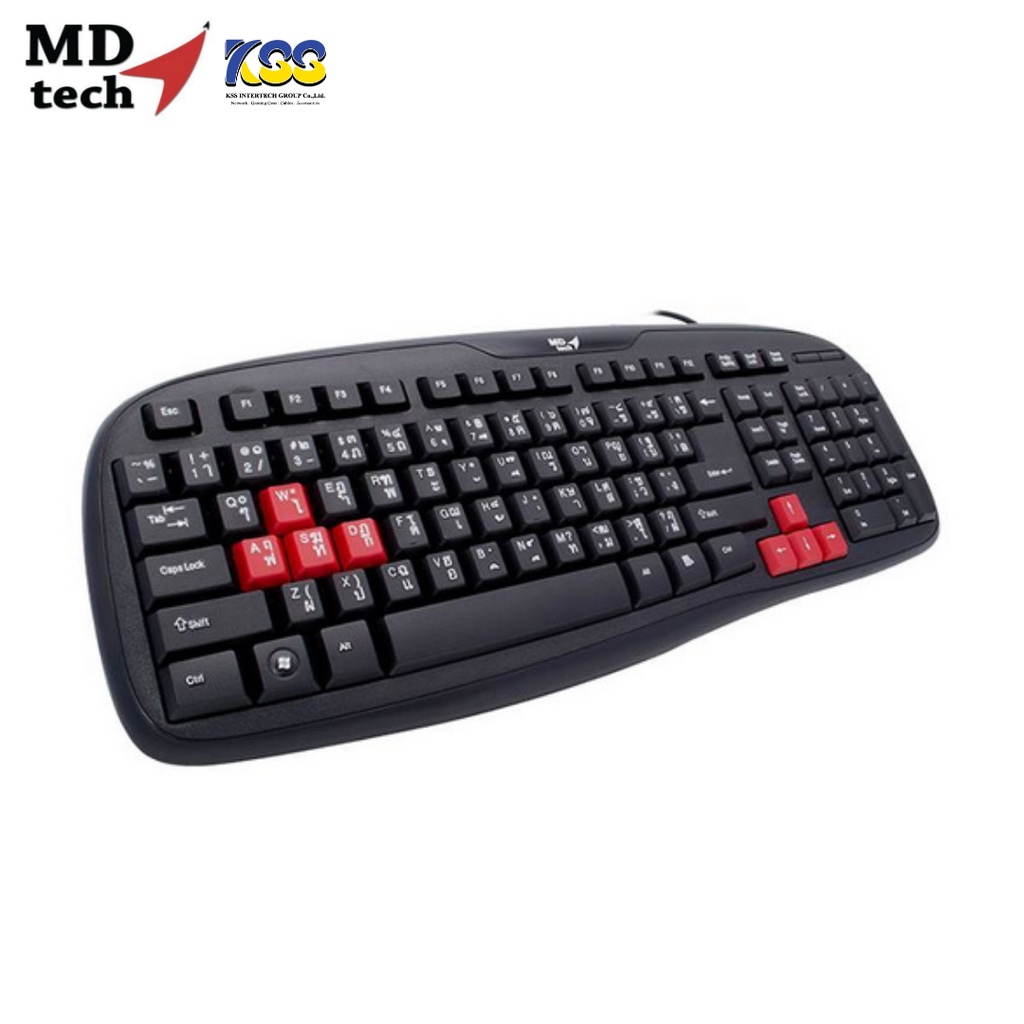 KEYBOARD MD-TECH KB-888 USB (Black) | Shopee Thailand