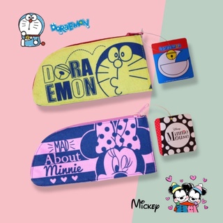 กระเป๋าใส่ดินสอผ้า Disney Minnie mouse &amp; doraemon