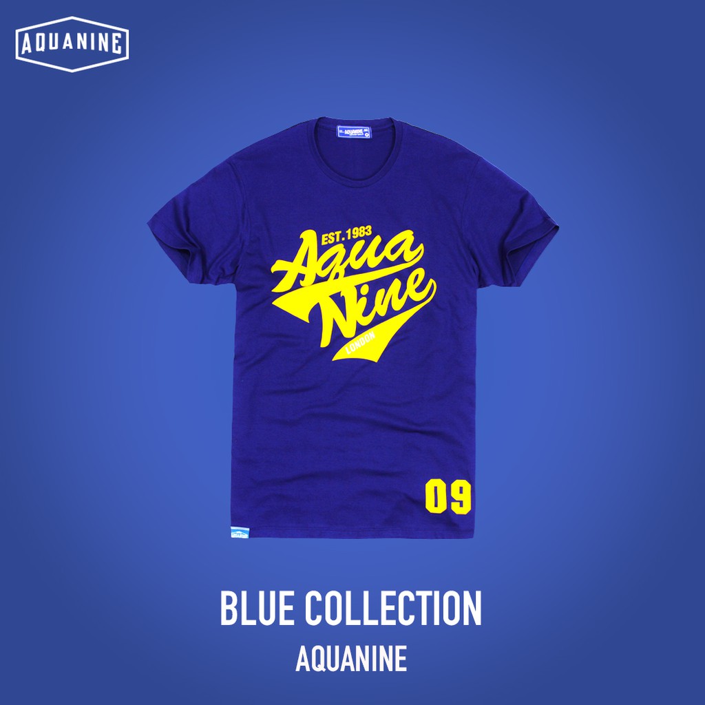 เสื้อยืดผู้หญิง-aquanine-aquanine-เสื้อยืดสีน้ำเงิน-ลิขสิทธิ์แท้