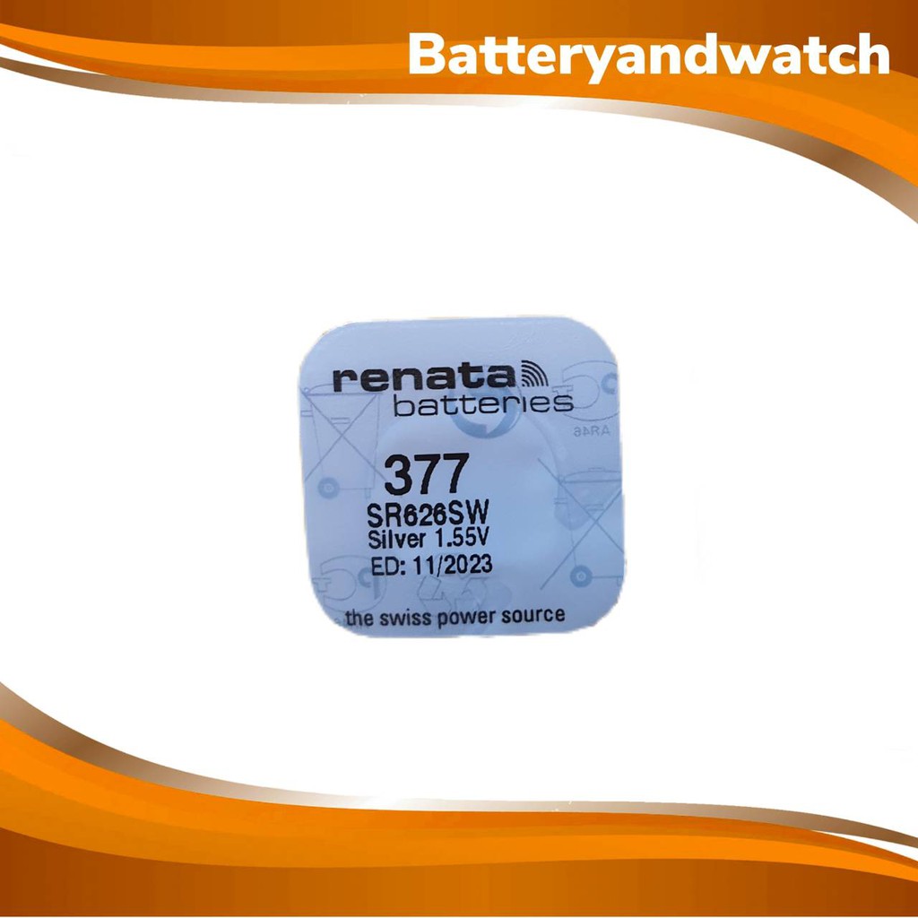 ถ่านกระดุม-renata-377-หรือ-sr626sw-377-626-แพ็คละ-1-เม็ด-swiss-made