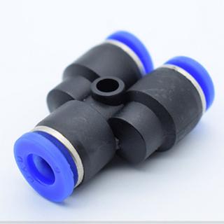 ภาพขนาดย่อของสินค้า4mm 6mm 8mm 10mm 12mm 3 Way Port Y Shape Air Pneumatic Plastic Connectors Quick Air Gas Tube Fittings