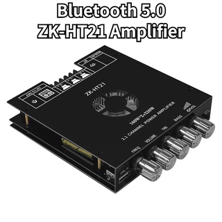 Zk-ht21 โมดูลขยายเสียงซับวูฟเฟอร์ดิจิทัล บลูทูธ 2.1 ช่อง TDA7498E 160W*2+220W