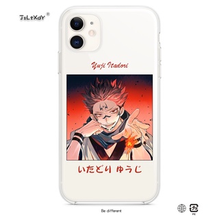 Jujutsu Kaisen Anime Ryomen Sukuna Case For iPhone 13 Pro Max / 12 Pro Max / 12 Pro / 12 mini / 11Pro / 11 Pro Max / SE 2020 / 5 / 5s / se / 6 / 6s / 7 / 8 Plus / 13 Pro / 13 mini TPU Silicone Transparent soft Cover Coque Shell