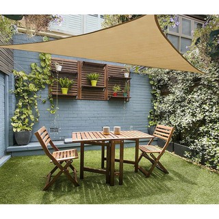 Sun Shade Sail รูปสามเหลี่ยมหลังคาบล็อก UV, ผ้า 185GSM ซึมผ่าน Pergolas ฝาครอบด้านบนสำหรับลานกลางแจ้งสนามหญ้าสวนกิจกรรมกลางแจ้งกันสาดหลังบ้าน