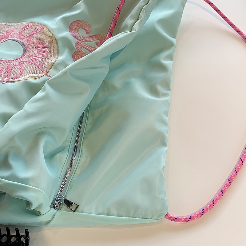 พร้อมส่ง-donut-nylon-bag-กระเป๋าสะพายข้าง-กระเป๋าใบใหญ่