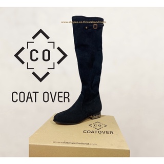 รองเท้าบู๊ท Coat over [New]ของใหม่พร้อมกล่อง บู๊ทยาวสีดำ นุ่มๆ size39 ❄️Boots❄️รองเท้าบู๊ทสีดำ ❄️รองเท้าบู๊ต❄️