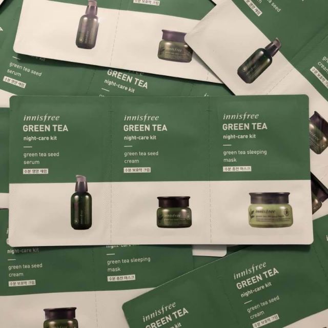 เทสเตอร์ innisfree green tea nightcare kit เซ็ต3ชิ้น Shopee Thailand