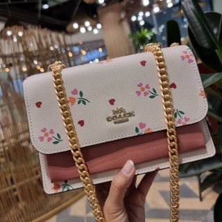 COACH KLARE CROSSBODY WITH HEART PETAL PRINT