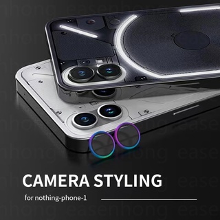 สําหรับ Nothing Phone (1) /(2) ตัวป้องกันเลนส์กล้องด้านหลัง สําหรับ Nothing Phone (2) Rear 1 คู่ ฝาครอบเลนส์กล้อง