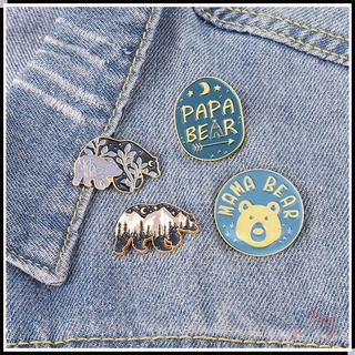 ★ เข็มกลัด รูปหมีขั้วโลก Papa Bear &amp; Mama สําหรับกลางแจ้ง ★ เข็มกลัดแฟชั่น Doodle Enamel Pins สําหรับติดกระเป๋าเป้สะพายหลัง 1 ชิ้น