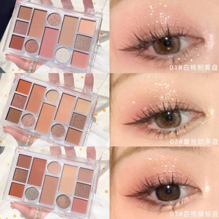 Hllr พาเลตต์อายแชโดว์ ชิมเมอร์ เนื้อแมตต์ กันน้ํา 12 สี