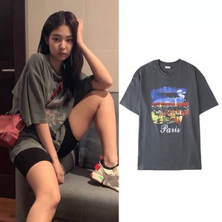 Preorder เสื้อยืดลาย Paris แบบเจนนี่ Jennie Blackpink