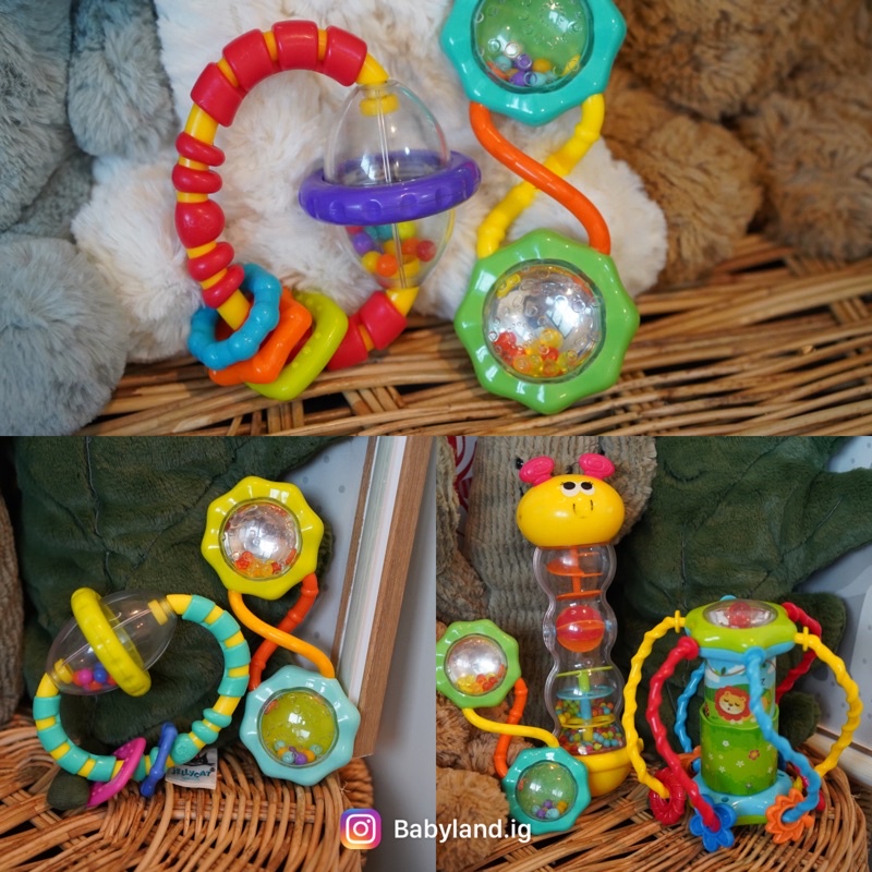 ชุดของเล่นเขย่า รุ่น Grab n Spin Barbell Rattle รุ่นชนช็อป | Shopee ...