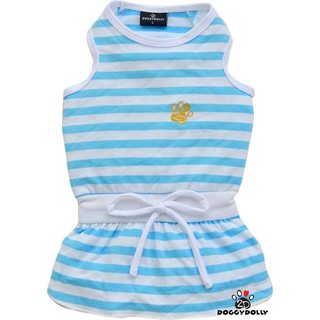 Pet clothes -Doggydolly  เสื้อผ้าแฟชั่น เสื้อผ้าสัตว์เลี้ยง เสื้อผ้าหมาแมว ชุดกระโปรง D406