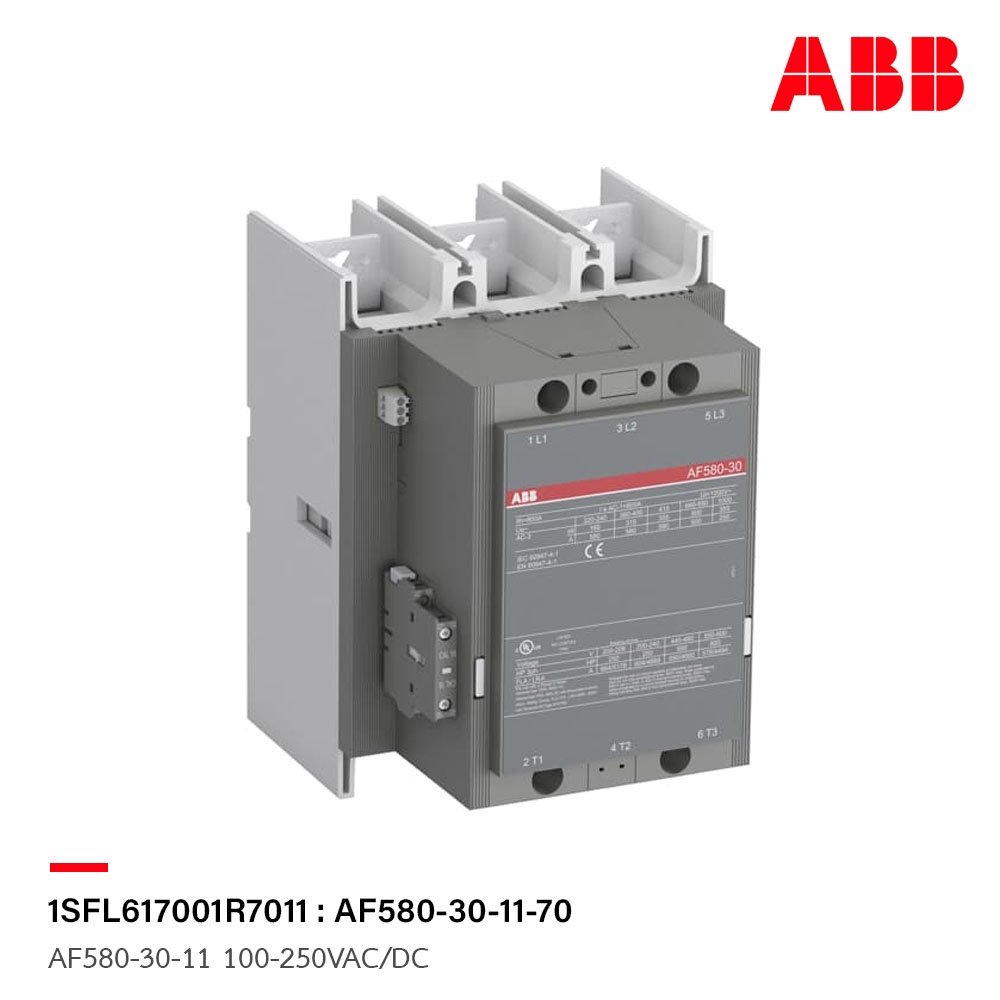 abb-af580-30-11-100-250vac-dc-contactor-รหัส-af580-30-11-70-1sfl617001r7011-เอบีบี-acb-official-store