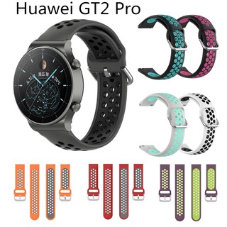 สายนาฬิกาข้อมือซิลิโคน สองสี สําหรับ Huawei gt2 pro