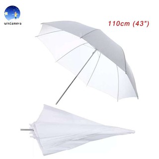 ภาพหน้าปกสินค้าร่มทะลุสีขาว ร่มคุณภาพสูง 43\"/110cm เนื้อร่มโปร่งแสง ผ้าเกรดสูงสำหรับถ่ายภาพบุคคล/การถ่ายภาพเสื้อผ้า White Umbrella 43\" ที่เกี่ยวข้อง