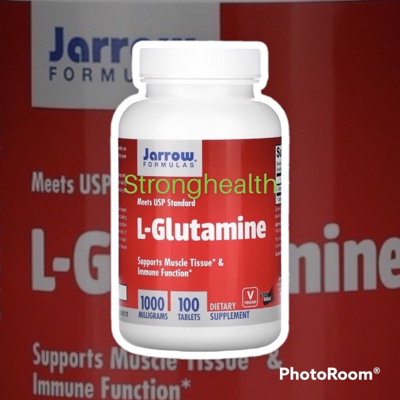 ภาพหน้าปกสินค้าแอล กลูตามีน L-Glutamine 1000 mg 100 Tablets - Jarrow Formulas