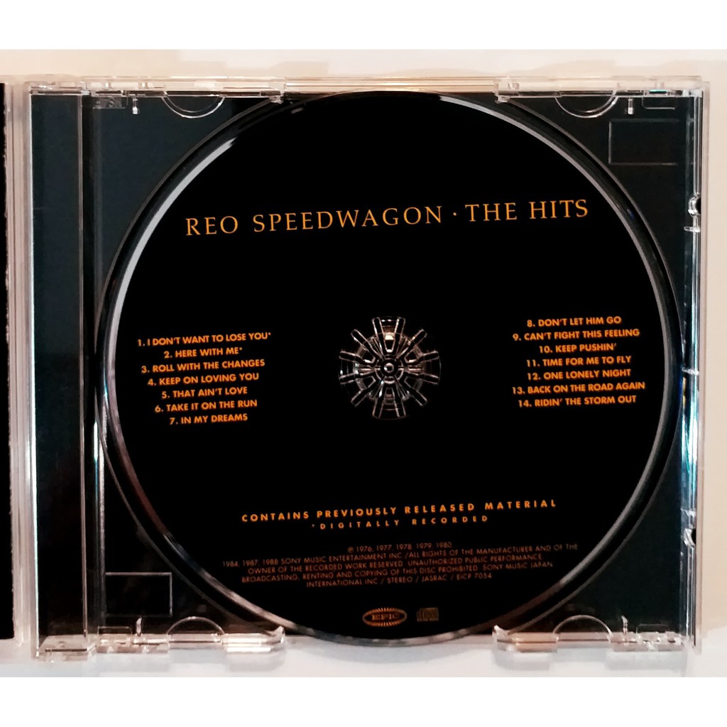 cd-reo-speedwagon-the-hits-japan-ปกแผ่นสภาพดีมาก-แผ่นจากญี่ปุน