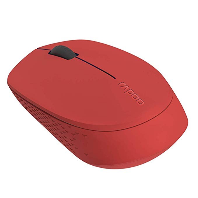 rapoo-m100-silent-multi-mode-wireless-mouse-สีแดง-ประกันศูนย์-2ปี-ของแท้-เสียงคลิกเบา-red