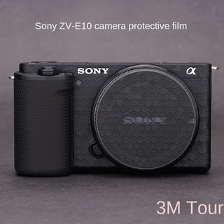 ภาพหน้าปกสินค้าสติกเกอร์ฟิล์มคาร์บอนไฟเบอร์ ผิวด้าน สีเงิน 3M สําหรับ Sony ZV-E10 ZVE10 ซึ่งคุณอาจชอบสินค้านี้