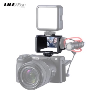 สินค้า UURig Camera Flip Screen Bracket for Mirrorless Camera with Three Cold Shoe Mount to Microphone LED Video Light