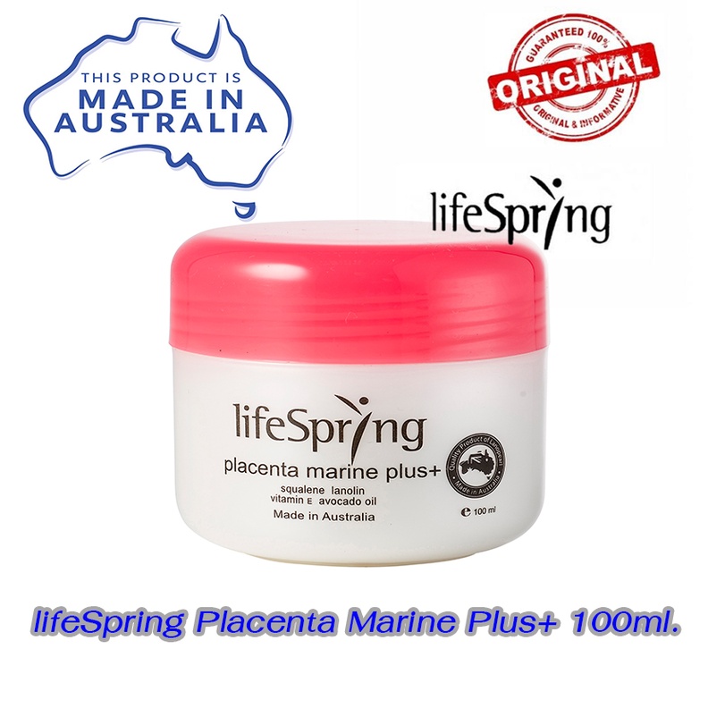 ครีมรกแกะ-lifespring-placenta-marine-plus-100ml-lifespring-collagen-q10-plus-100ml-ครีมรกแกะสูตรออสเตรเลียแท้-100