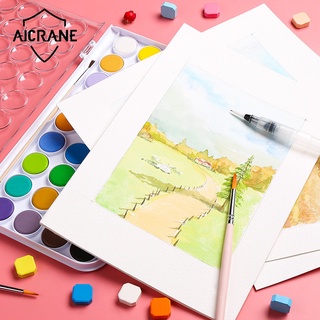 ภาพหน้าปกสินค้าAicrane กระดาษสีน้ำ 8K ร่างสมุดระบายสีวาดด้วยมือสำหรับผู้ใหญ่คัดลอกสคริปต์เริ่มต้นการวาดภาพเด็ก ซึ่งคุณอาจชอบราคาและรีวิวของสินค้านี้