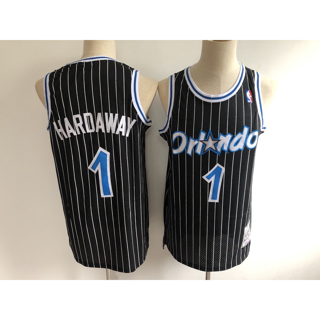 orlando-magic-1-anfernee-hardaway-basketball-jersey-short-sleeved-tracksuit-เสื้อบาส-เสื้อกีฬาผู้ชาย