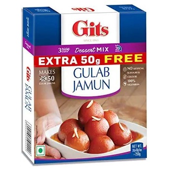 ภาพหน้าปกสินค้าGits instant Gulab Jamun Desert Mix (1 กล่องปั้นได้50ลูก) 200g.+50g. จากร้าน kumarikhushisingh บน Shopee