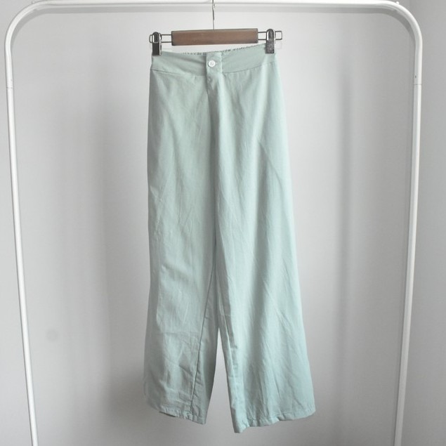 กางเกงขายาว-สม๊อคหลัง-ผ้าฝ้ายลินิน-ใส่สบาย-สไตล์เกาหลี-ราคาถูกสุดๆ-มี-5-สี-ฟรีไซส์