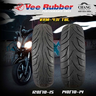 120/70-15+140/70-14 รุ่นVRM431 TBL ยี่ห้อVEE RUBBER สำหรับYamaha XmaxหรือHonda Forza