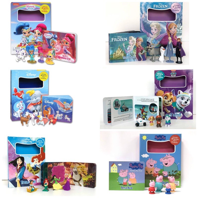 disney-tattle-tales-เซ็ตสมุดนิทาน-พร้อมโมเดลและกล่องเก็บ