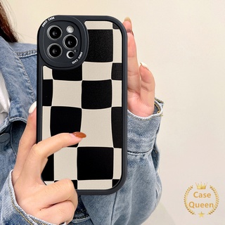 เคสโทรศัพท์มือถือ ลายสก๊อตเรขาคณิต สีดํา สําหรับ OPPO A95 A57 A96 A16 A16K A52 A74 A9 2020 A1K A15 A15s A54 A53 A92 A5S A72 A16E A33 Reno 7Z 7 5 6 4 4F 4Lite A5S A76 A7 A36 A3S A55 A5 A31 ปกอ่อน