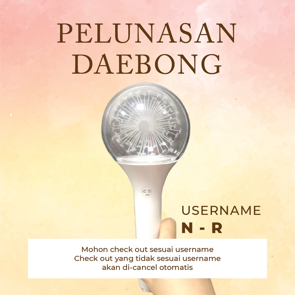 Daebong ชําระเงิน (ชื่อผู้ใช้ N-R) | Shopee Thailand