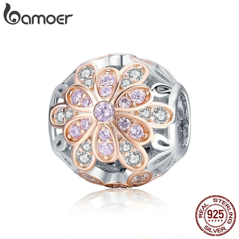 bamoer-rose-gold-ดอกไม้ลูกปัด-fit-สำหรับสร้อยข้อมือ-charm-diy-925-silver