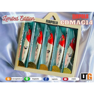 เหยื่อปลอม RAPALA MAGNUM CDMAG-14 สีขาวหัวแดง 🔴⚪️ (Limited Edition)