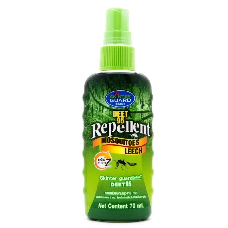 skinter guard Deet 95%และDeet 28% สเปรย์ป้องกันยุง ทาก แมลง ขนาด 70 ml ...